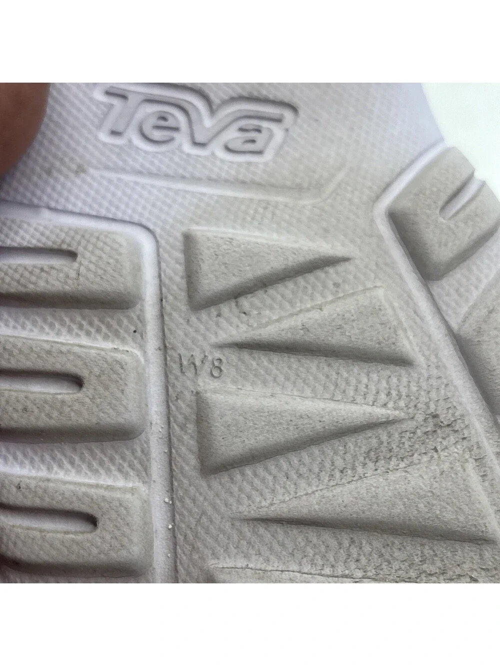 Teva Womens Size 8 Hurricane Drift Water Sandals Birch White Foam